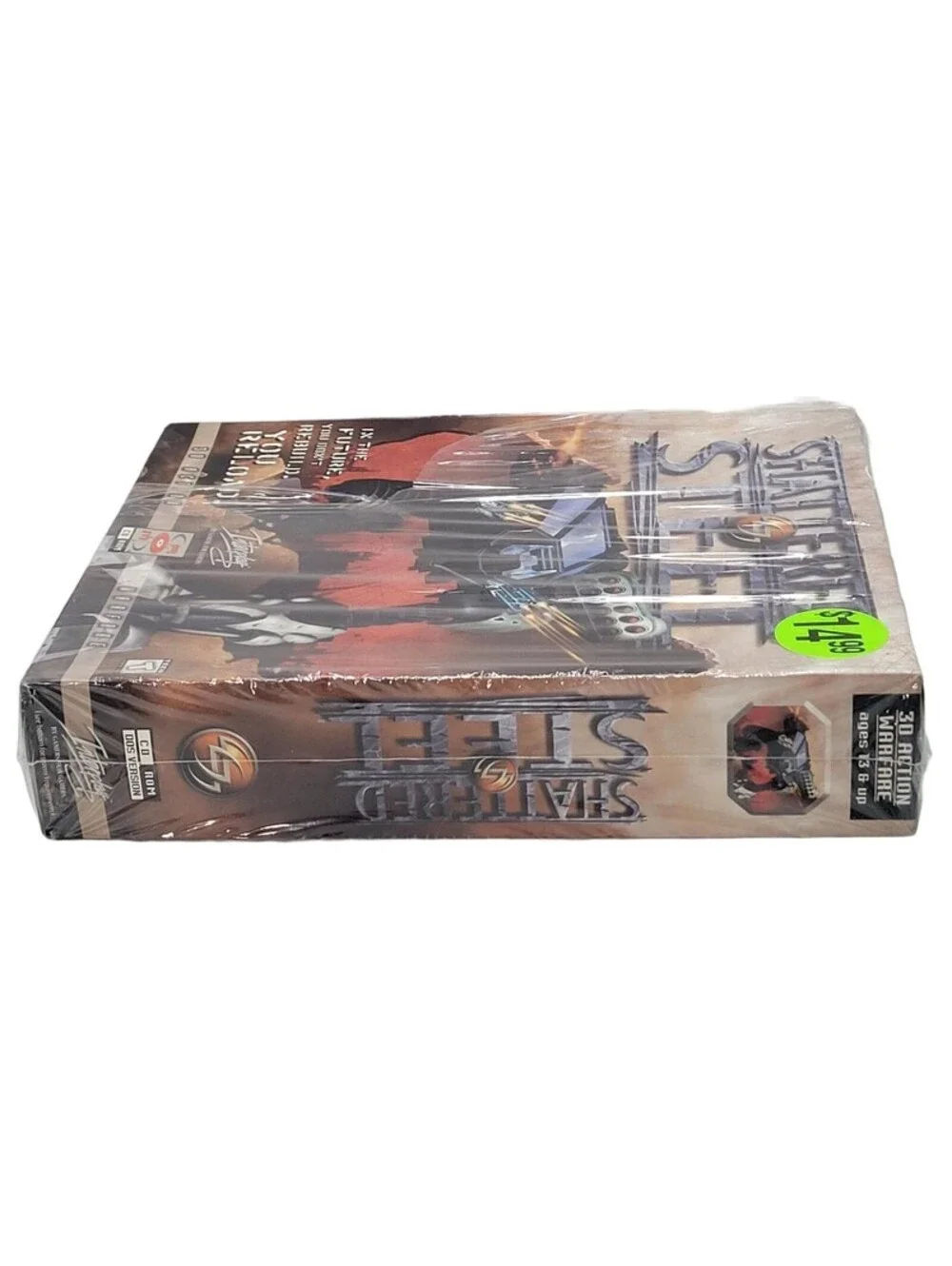 Shattered Steel PC Big Box Interplay Mechs CD Rom Game New Damaged Cellophane